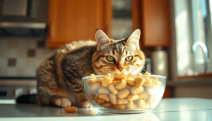 Owner gently giving their cat a pill using a pill pocket.